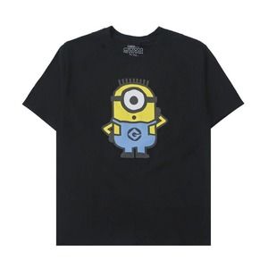 Minions Men's Officially Licensed The Rise of Gru Graphic Tee T-Shirt in Black